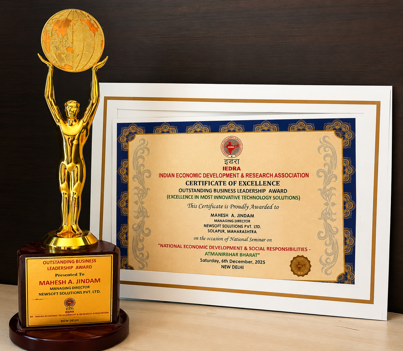 Outstanding business leadership award